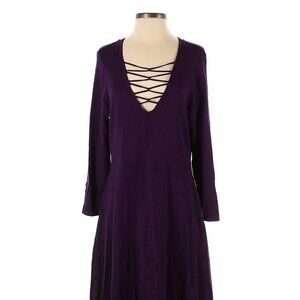 Torrid 3/4 Sleeve Purple Knit Dress Size 2